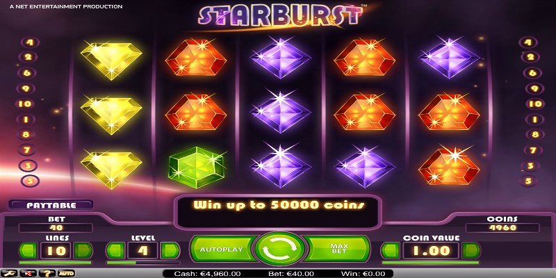 Starburst tro choi slot